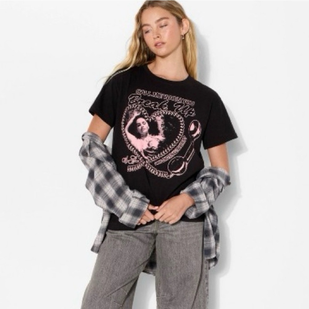 Selena Gomez Call Me When You Break Up Graphic Short Sleeve Shirt
